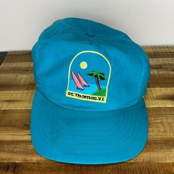 Unbranded Other - Vintage Teal St. Thomas V.I. SnapBack